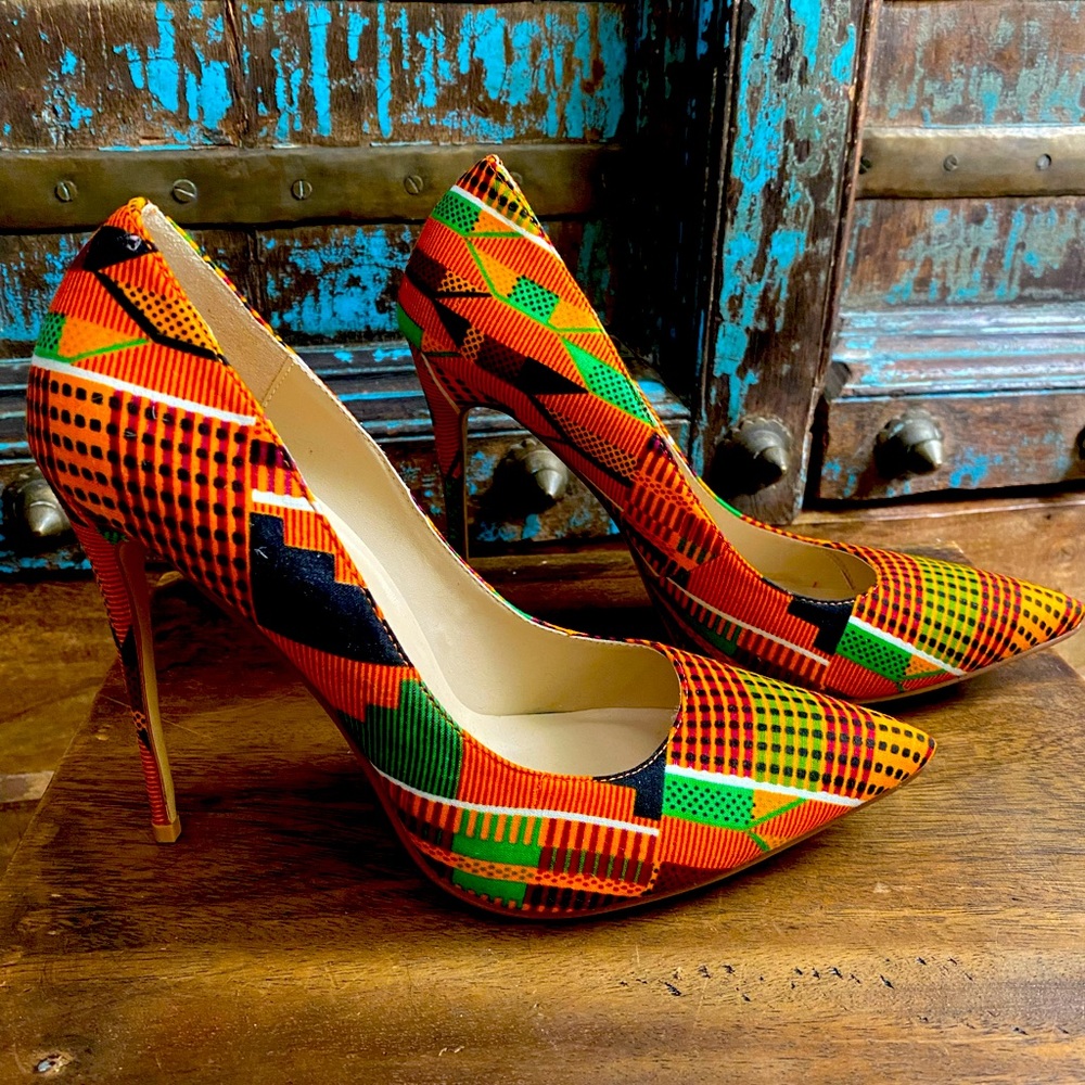 Laviye London Kente Heels